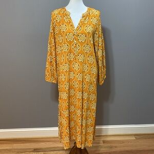 Zara Yellow Maxi Dress - Size Large